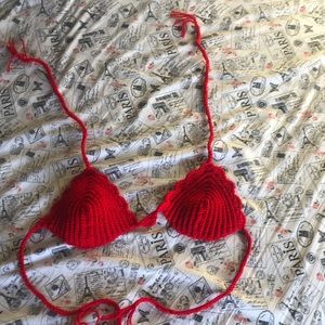 Crochet bikini top